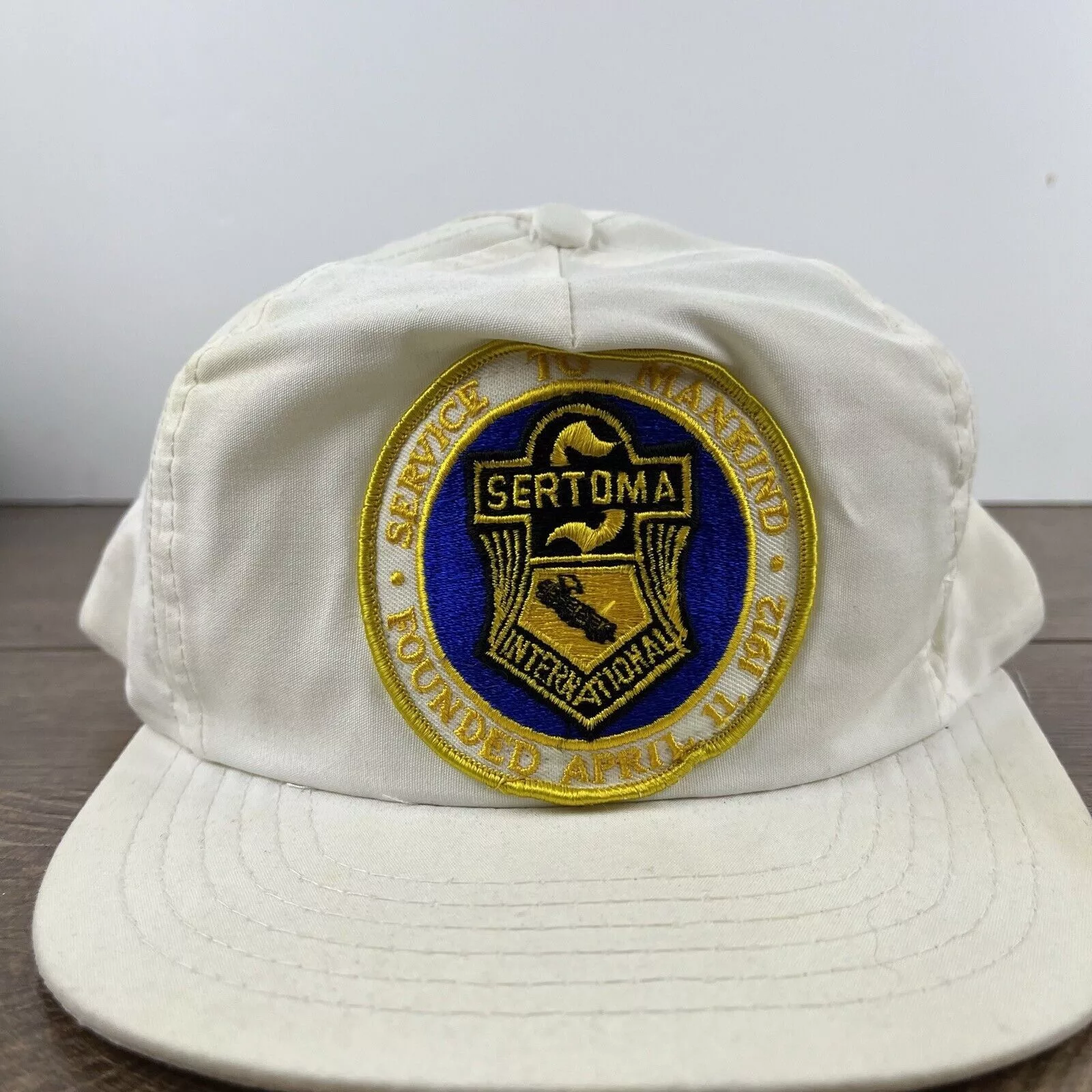 Other Hats Other Sertoma International Snapback Hat White Hat Adjustable Whit