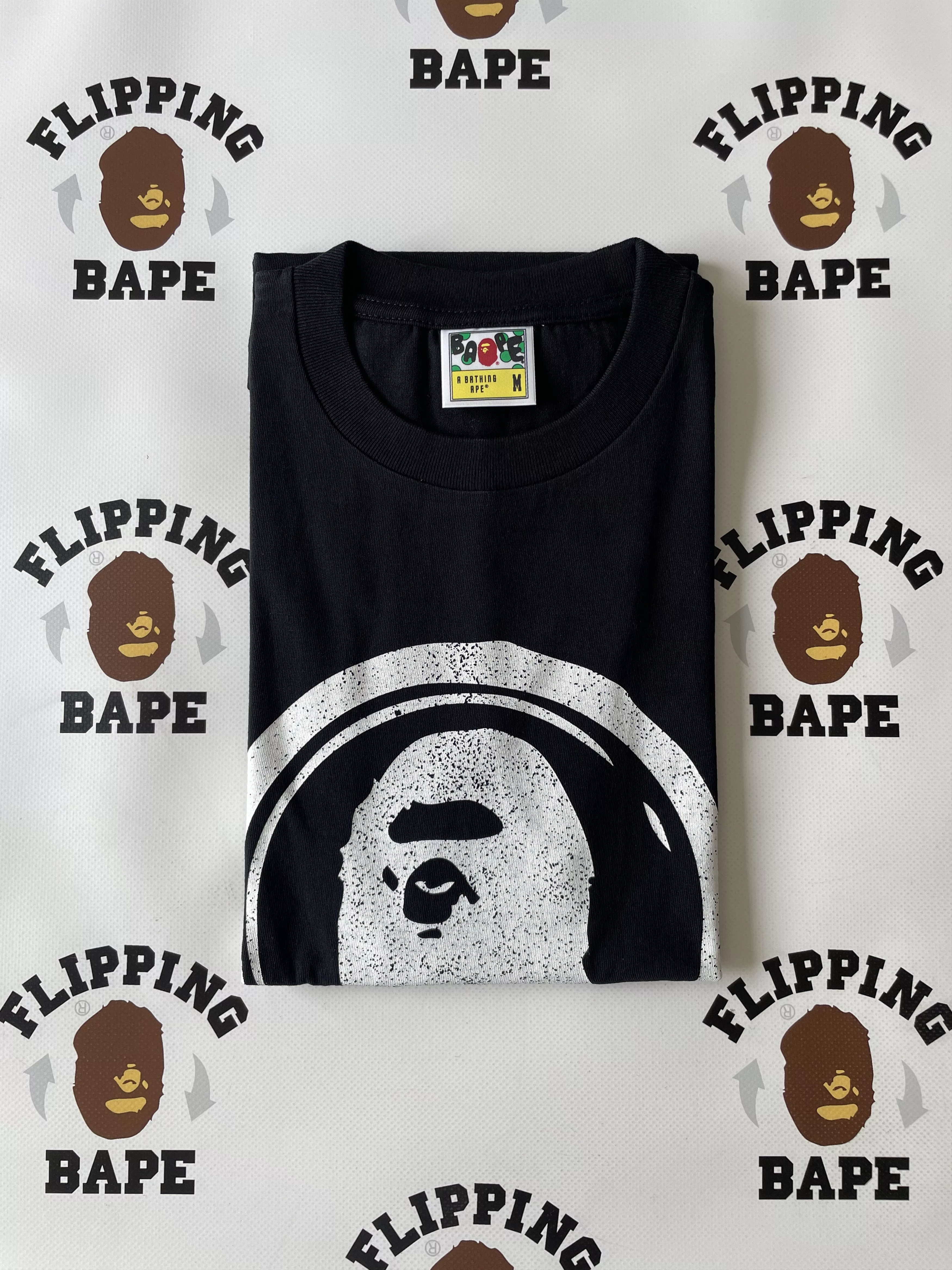 Bape Short Sleeve T Shirts BAPE JAPANESE SEAL TEE Black