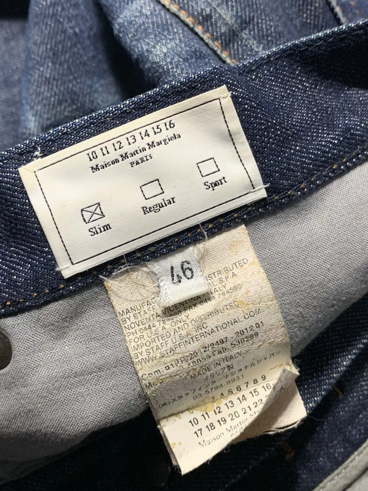 Maison Margiela Denim Jeans Blue