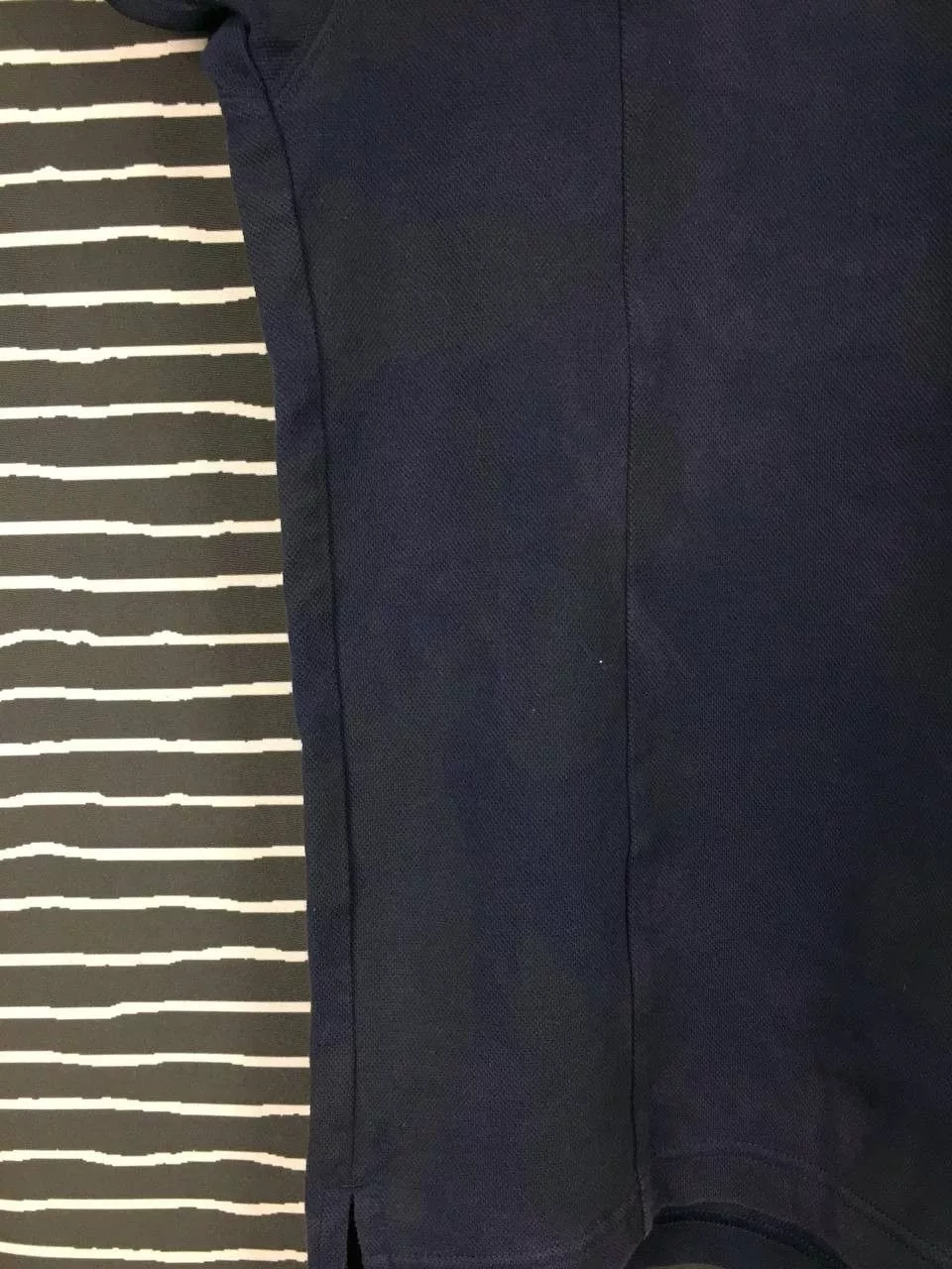 Engineered Garments Polos Engineered Garments × Japanese Brand × Uniqlo Engineered Garments x Uniqlo Pique Printed Polo Tee Blue