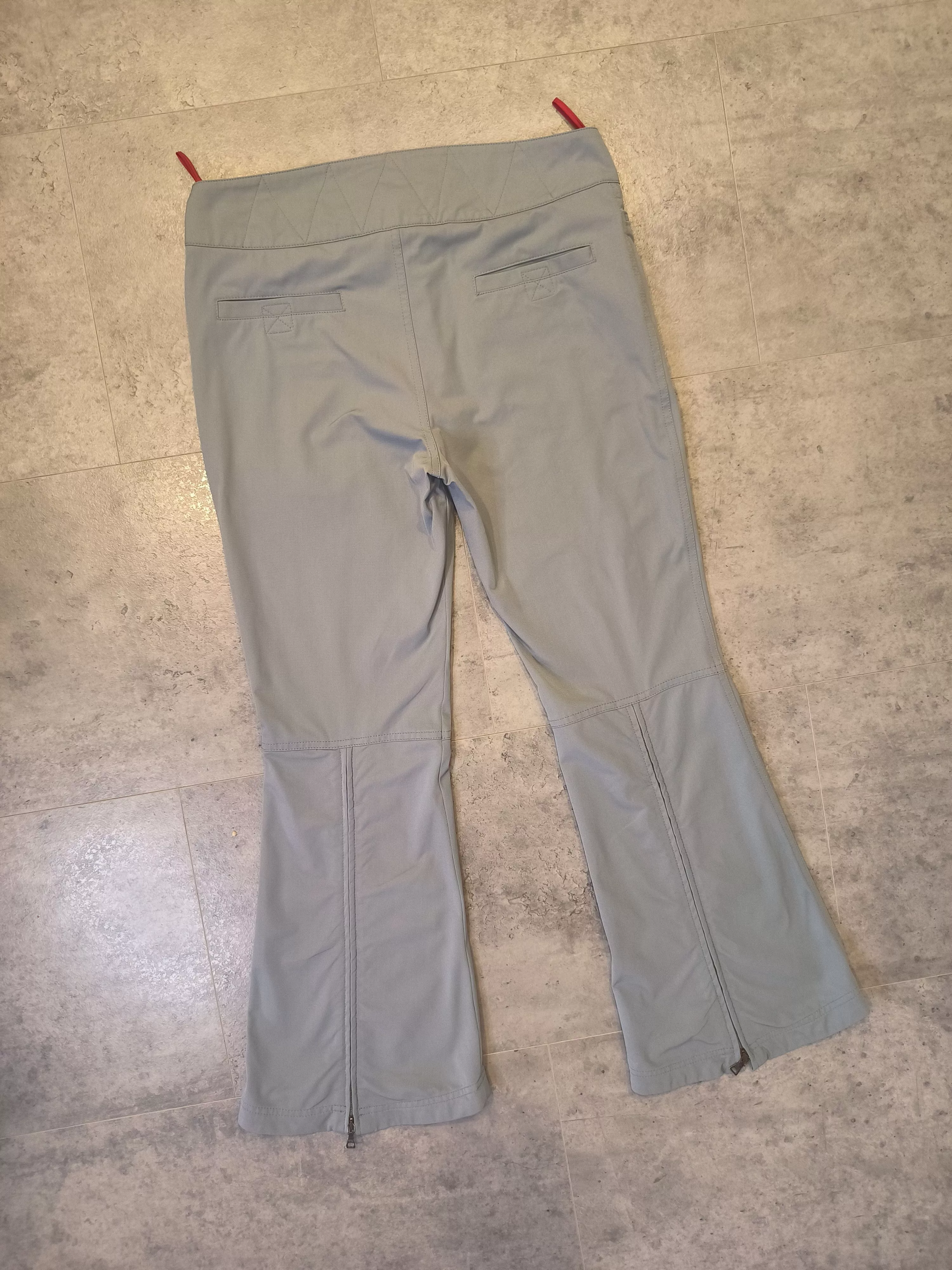 Prada Pants Bell-Bottom Basic Made in Italy Flared Gray