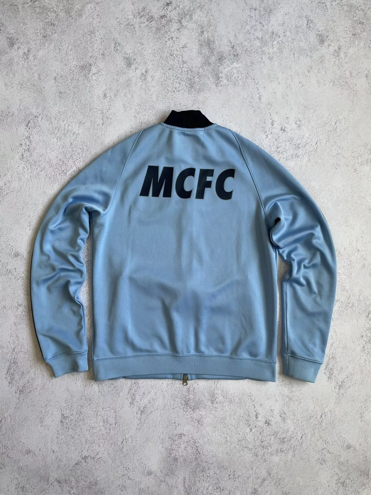 Nike Light Jackets Nike Manchester City 2014/2015 Blue Full Zip Training Jacket
