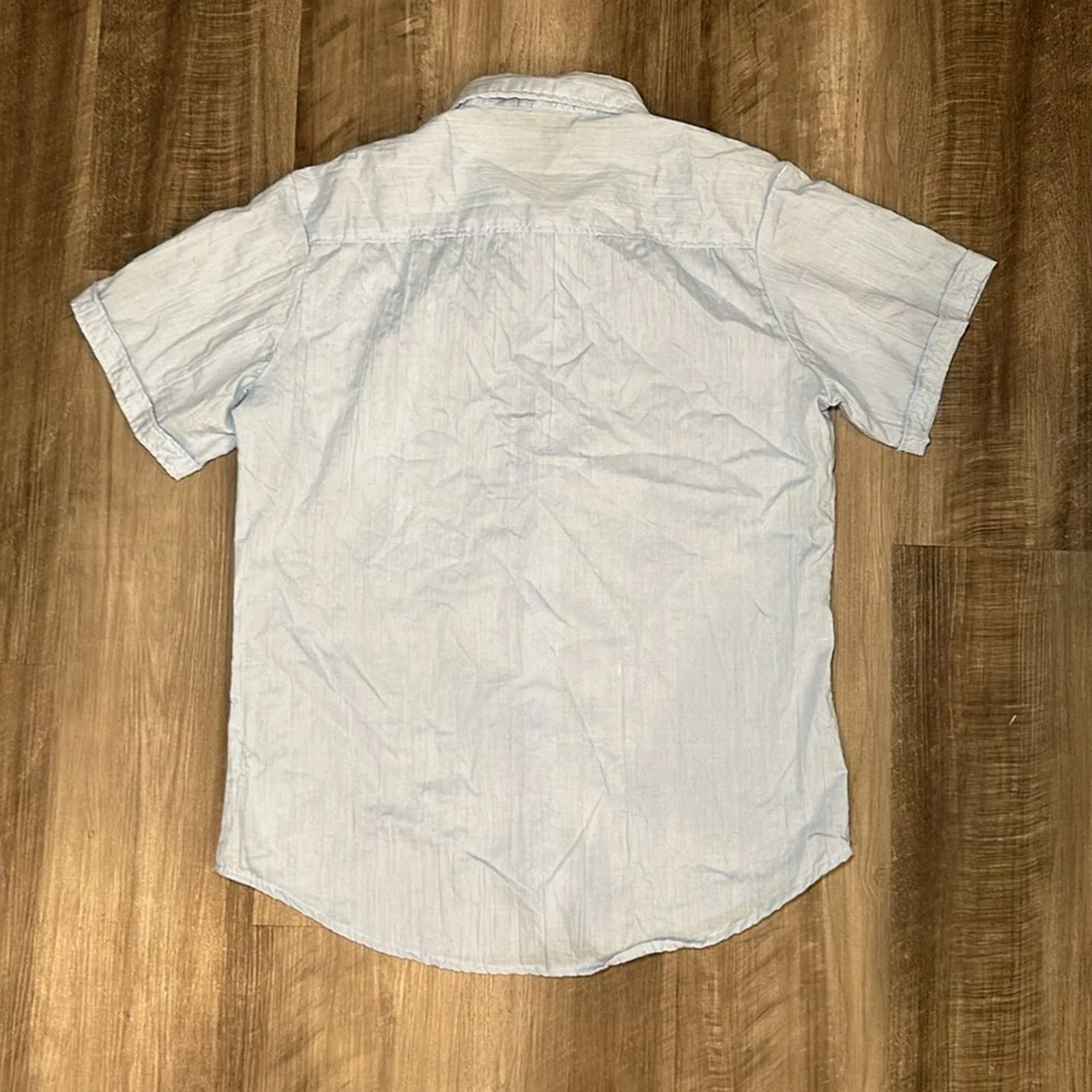 Other Shirts Button Ups Other Pop Icon Clothing Short Sleeve Button Down - Medium Blue