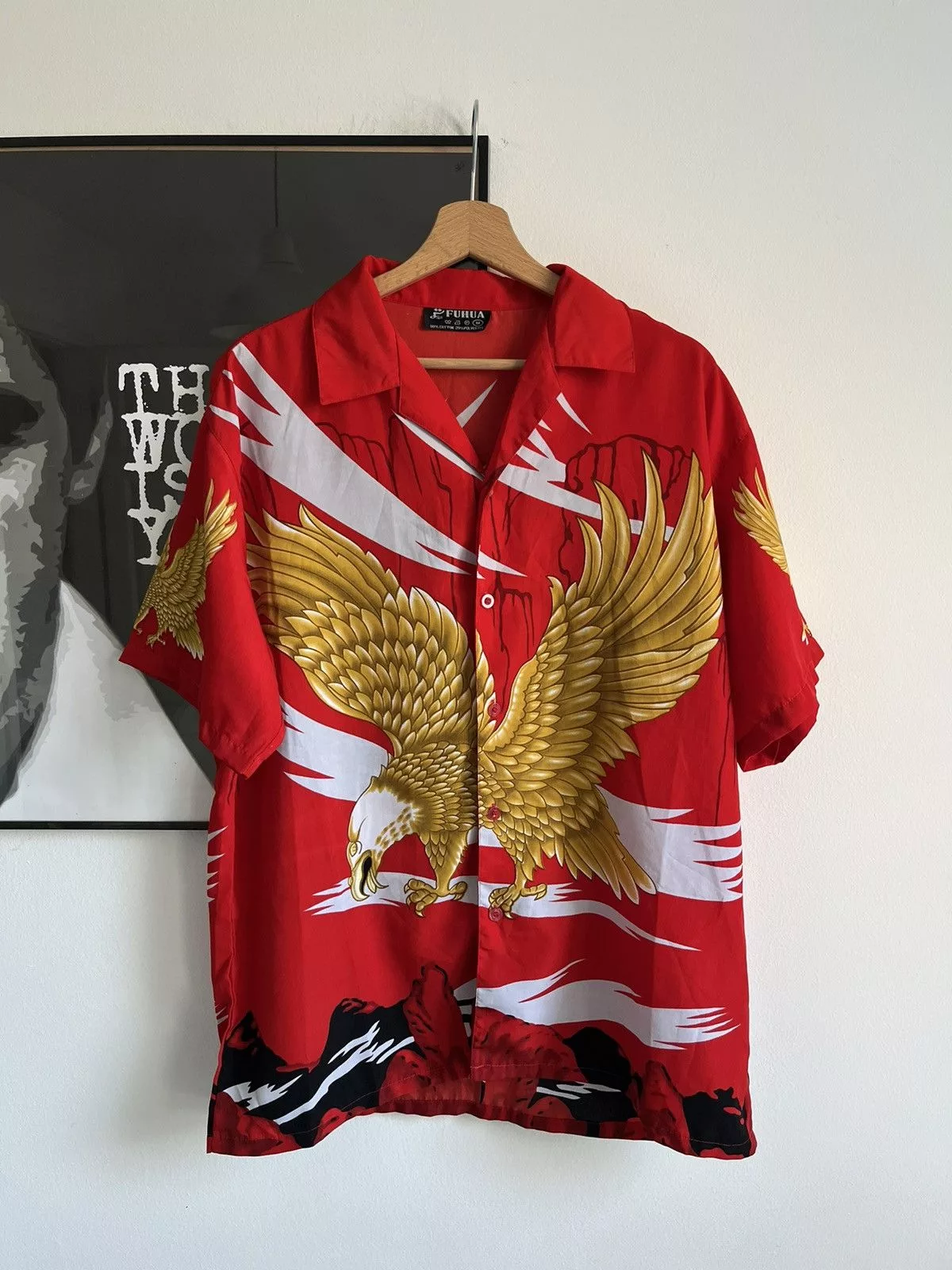Vintage Shirts Button Ups Vintage fighting eagle button up shirt Multi