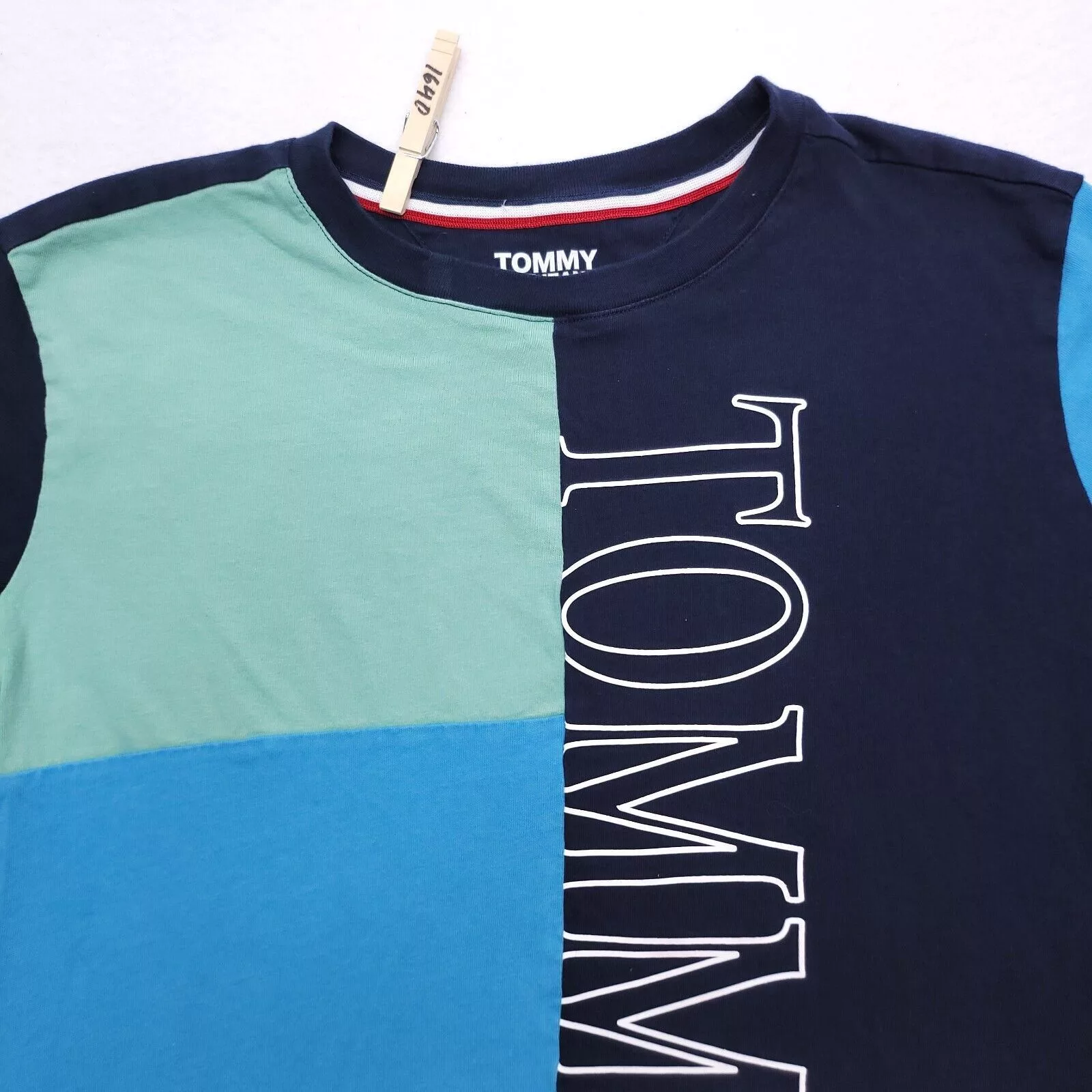 Tommy Hilfiger Short Sleeve T Shirts Tommy Hilfiger Tommy Jeans Causal Pullover T Shirt Womens Size Medium Blue