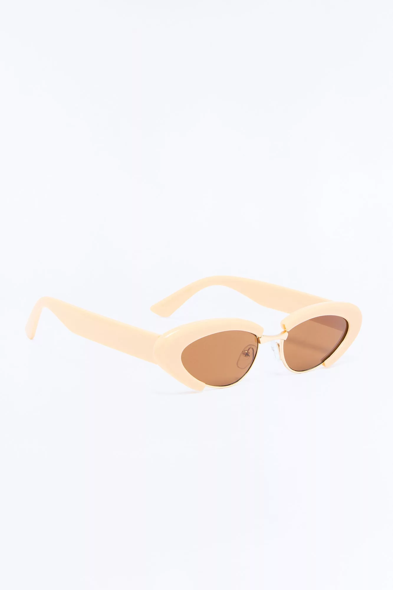 Pretty Catty Sunglasses - Nude