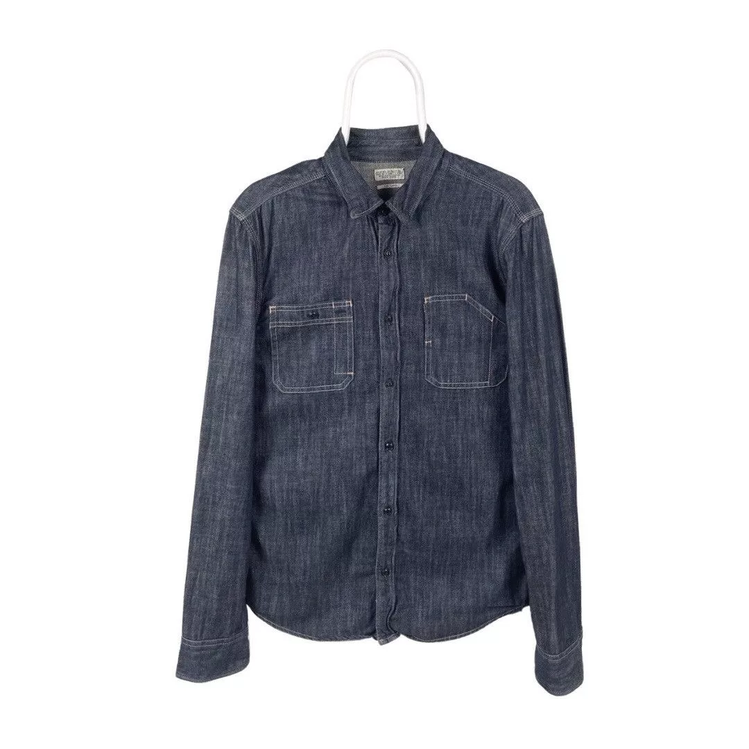 Allsaints Shirts Button Ups Allsaints Spitalfields Denim Shirt Blue