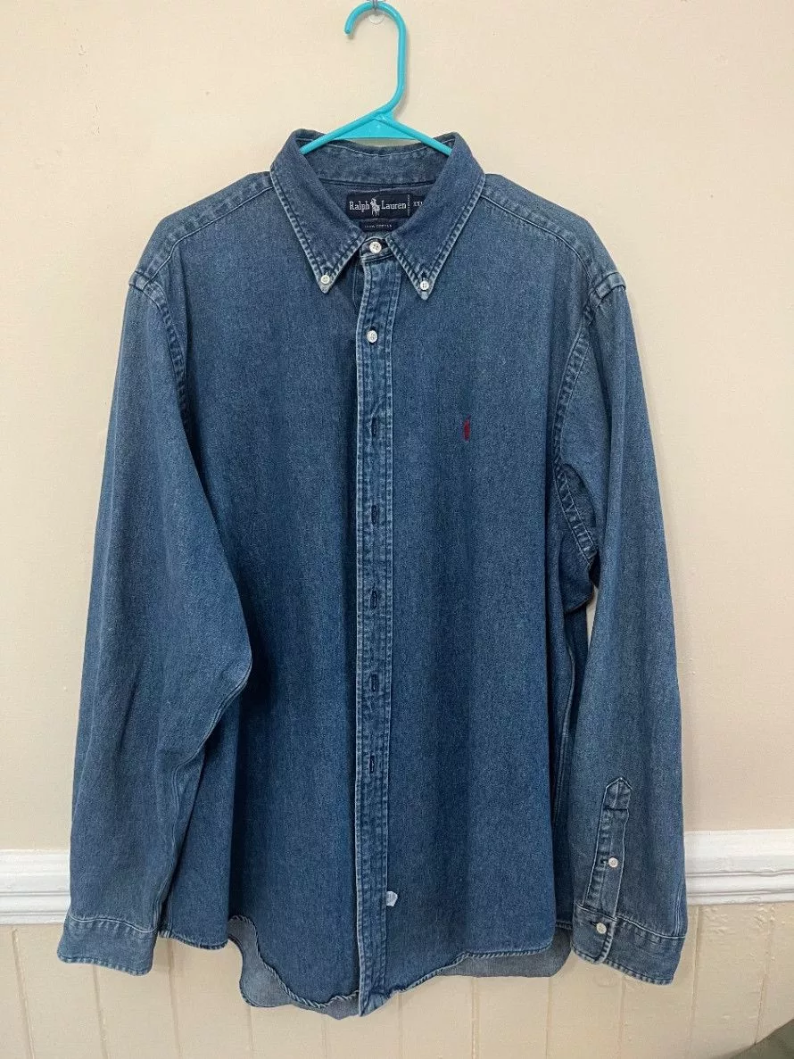 Chaps Ralph Lauren Shirts Button Ups Chaps Ralph Lauren Ralph Lauren Vintage Denim Shirt Blue