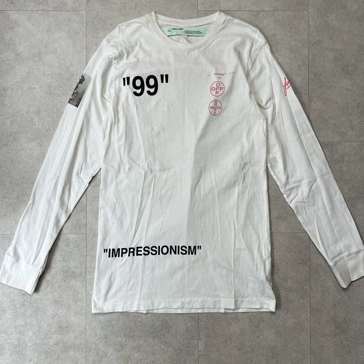 Off-White Long Sleeve T Shirts Off-White OFF White impressionism 99 Long Sleeve T Shirt