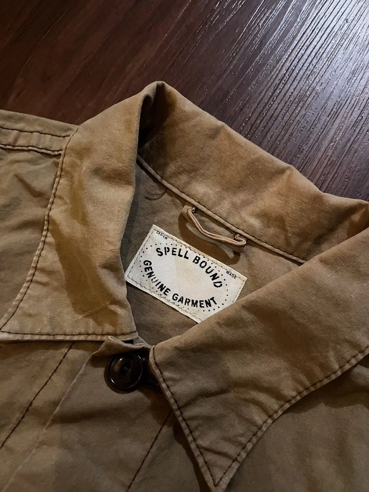 Japanese Brand Light Jackets Japanese Brand × Spellbound Spellbound Canvas Jacket Brown
